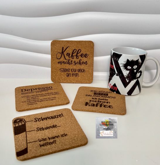 Korkuntersetzer für Tassen
